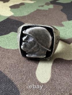 WW2. German silver ring. WW2
