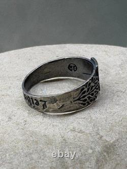 WW2. German silver ring. WW2
