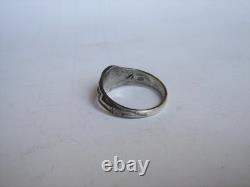 WW2. German silver ring. WW2