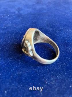 WW2. German silver ring. WW2