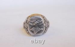 WW2. German silver ring. WW2