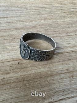 WW2. German silver ring. WW2