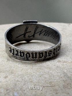 WW2. German silver ring. WW2