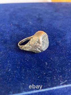 WW2. German silver ring. WW2
