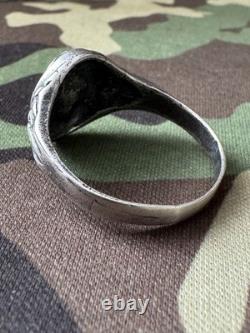 WW2. German silver ring. WW2