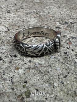 WW2. German silver ring. WW2
