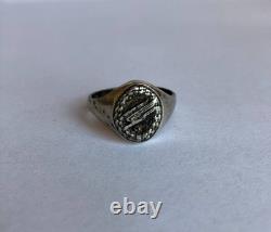 WW2. German silver ring. WW2