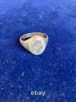 WW2. German silver ring. WW2