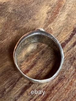 WW2. German silver ring. WW2