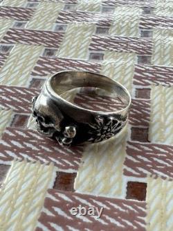 WW2. German silver ring. WW2
