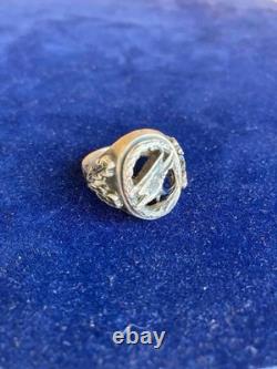 WW2. German silver ring. WW2