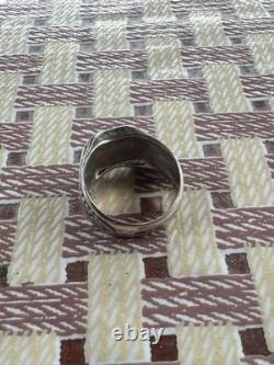 WW2. German silver ring. WW2