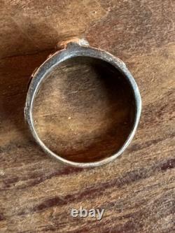 WW2. German silver ring. WW2