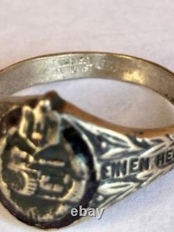 WW2. German silver ring. WW2