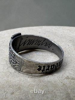 WW2. German silver ring. WW2