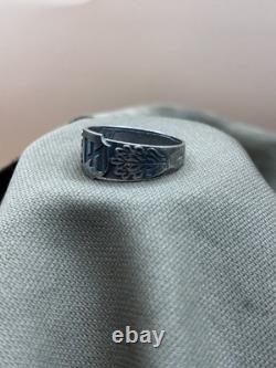 WW2. German silver ring. WW2