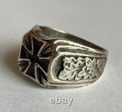 WW2. German silver ring. WW2