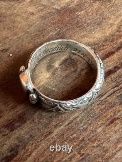 WW2. German silver ring. WW2