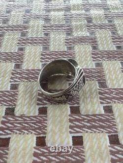 WW2. German silver ring. WW2