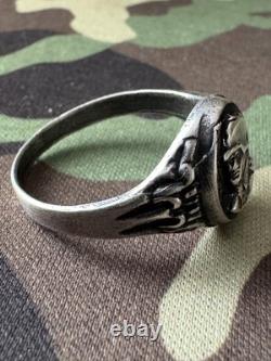 WW2. German silver ring. WW2