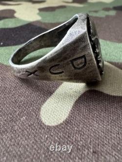 WW2. German silver ring. WW2