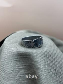 WW2. German silver ring. WW2