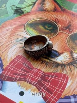 WW2. German silver ring. WW2