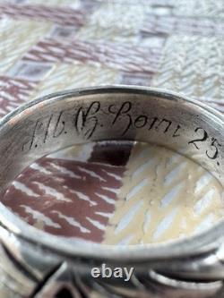 WW2. German silver ring. WW2
