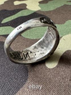 WW2. German silver ring. WW2