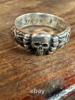 WW2. German silver ring. WW2