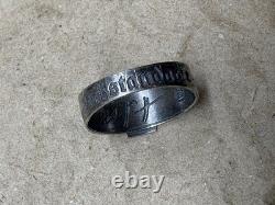 WW2. German silver ring. WW2