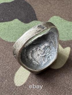 WW2. German silver ring. WW2