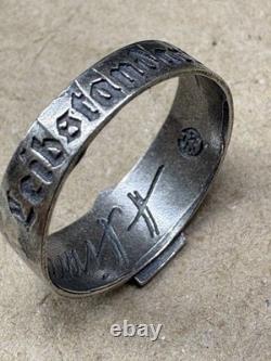 WW2. German silver ring. WW2