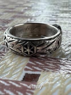 WW2. German silver ring. WW2