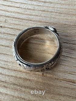 WW2. German silver ring. WW2