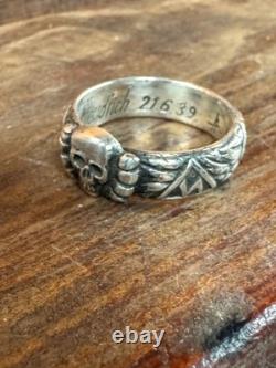 WW2. German silver ring. WW2