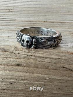 WW2. German silver ring. WW2