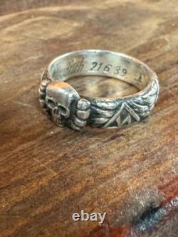 WW2. German silver ring. WW2