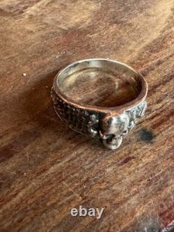WW2. German silver ring. WW2