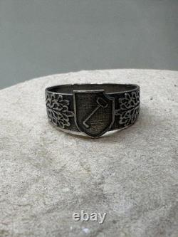 WW2. German silver ring. WW2