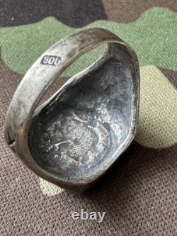 WW2. German silver ring. WW2