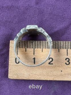 WW2. German silver ring. WW2