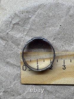 WW2. German silver ring. WW2