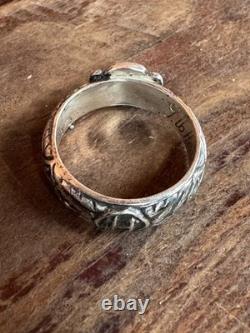 WW2. German silver ring. WW2