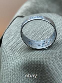 WW2. German silver ring. WW2