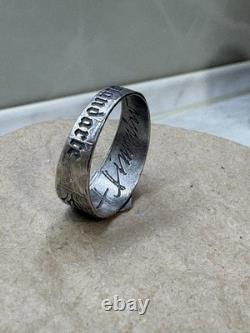 WW2. German silver ring. WW2