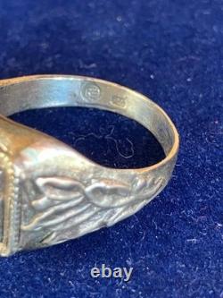WW2. German silver ring. WWII