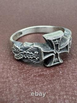 WW2. German silver ring. WWII
