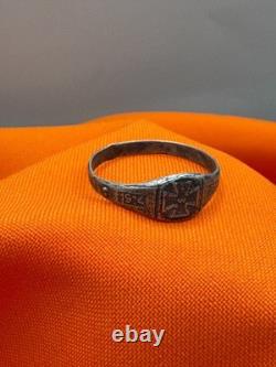 WW2. German silver ring. WWII