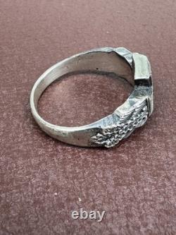 WW2. German silver ring. WWII